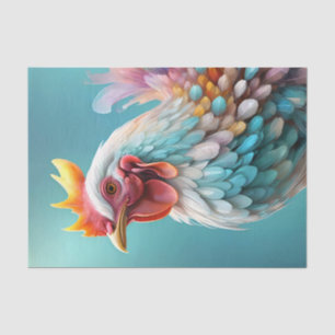 Rainbow Coloured Chicken, Tissue Paper