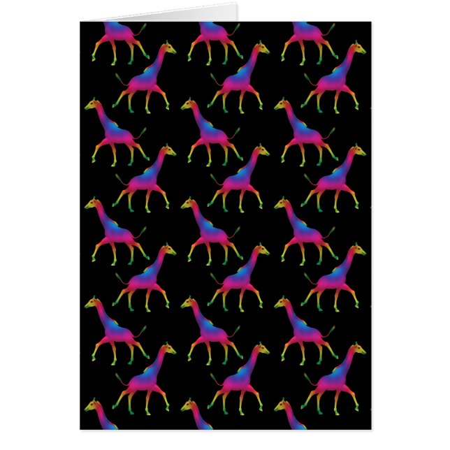 Rainbow Coloured Giraffe (Front)