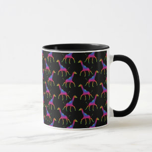 Rainbow Coloured Giraffe Mug