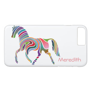 Rainbow coloured girly magical horse Case-Mate iPhone case