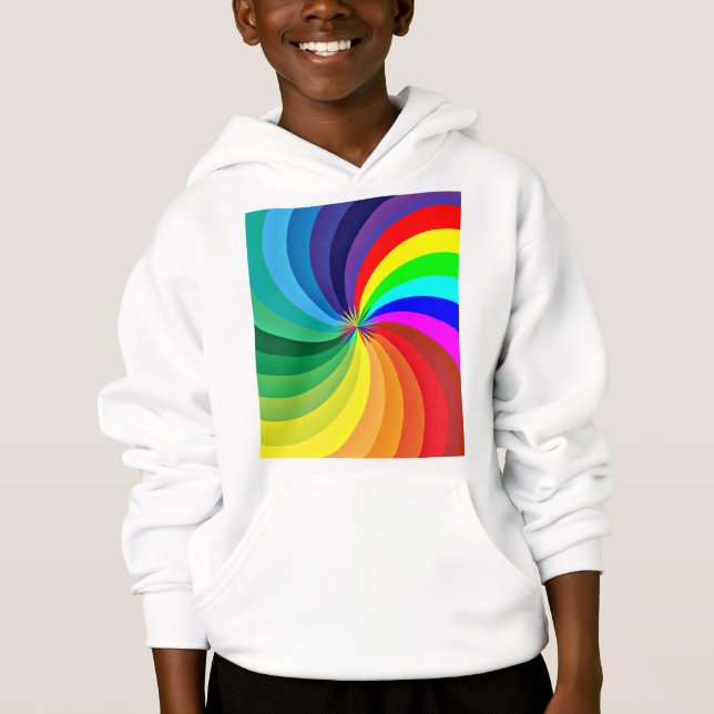 Rainbow Coloured Mandala-46556 (Front)