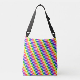Rainbow Coloured Pattern Crossbody Bag