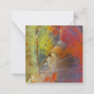 Rainbow Coloured Petrified Wood Card