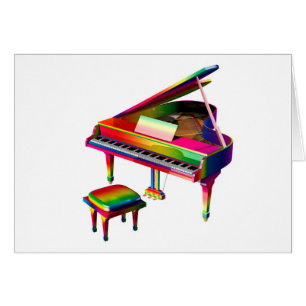 Rainbow Coloured Piano
