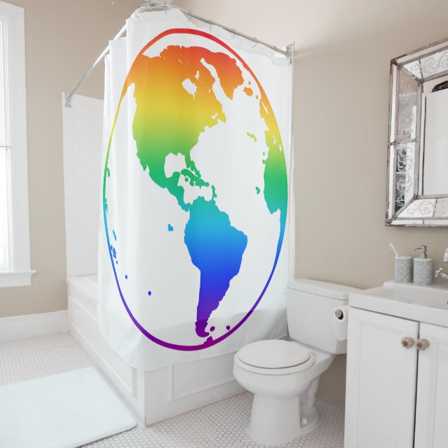 Rainbow coloured planet earth (In Situ)