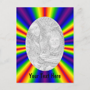 Rainbow Coloured Rays Photo Postcard