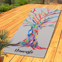 Rainbow Coloured Tree Namaste