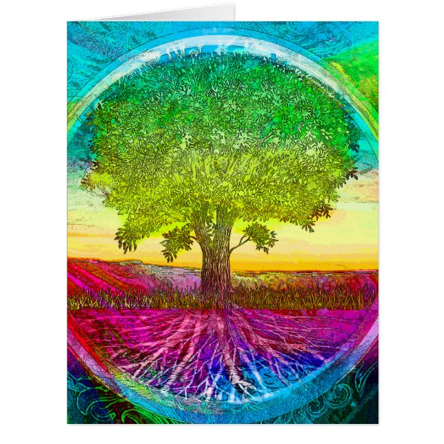 Rainbow Coloured Tree of Life (Front)