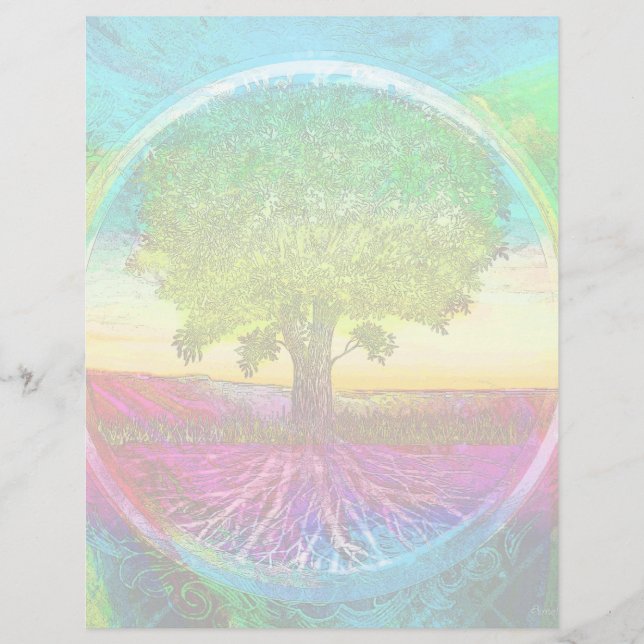 Rainbow Coloured Tree of Life Flyer (Front)