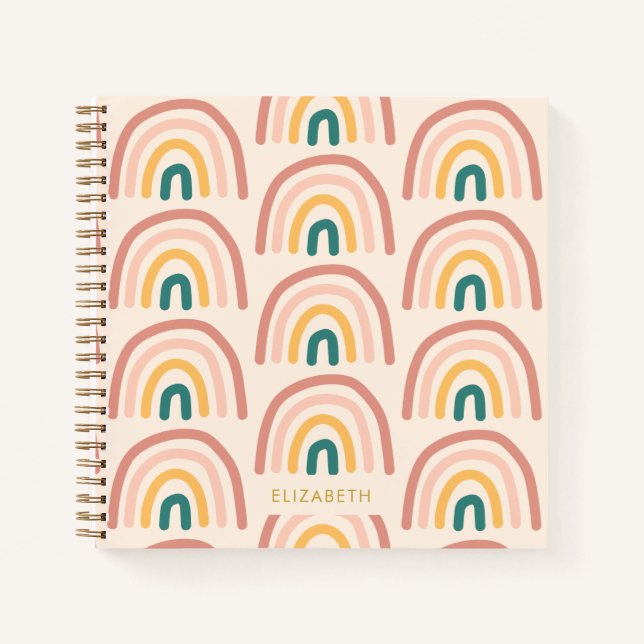 Rainbow Colourful gift Notebook (Front)