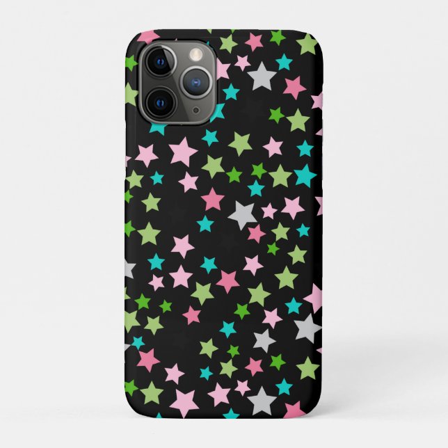 Rainbow Colourful Stars Black Starry Night Case-Mate iPhone Case (Back)
