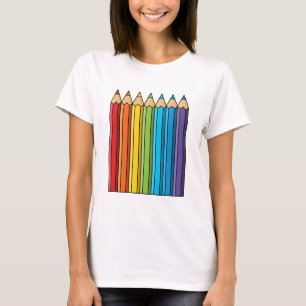 Rainbow Colouring Pencils T-Shirt