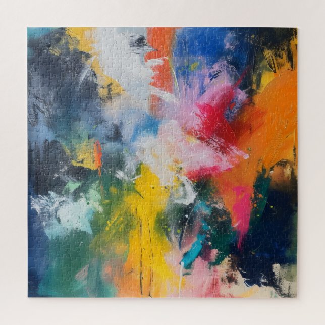 Rainbow Colours Abstract Art Jigsaw Puzzle (Vertical)