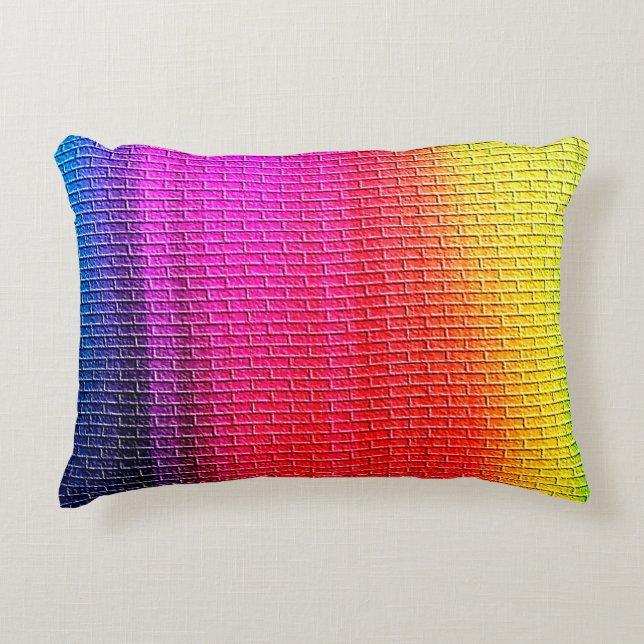Rainbow colours abstract background. Gradient.abst Accent Pillow (Front)