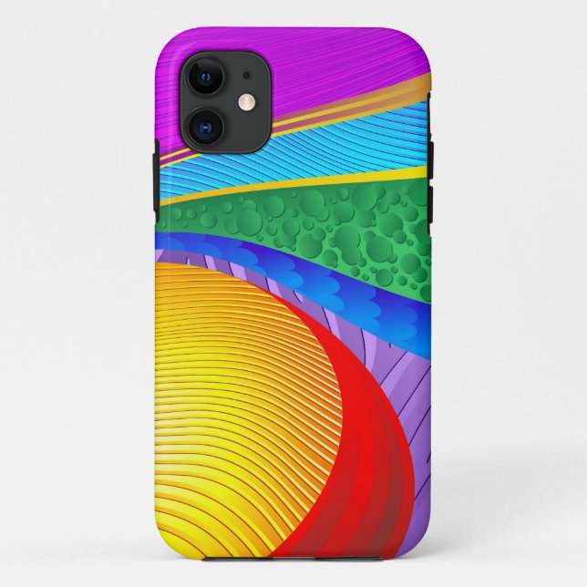 Rainbow Colours Abstract Fantasy Case-Mate iPhone Case (Back)