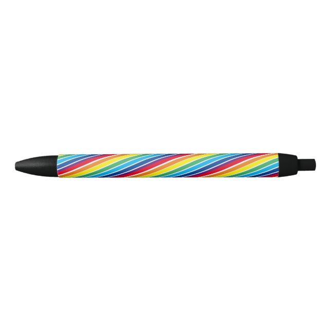 Rainbow Colours  Black Ink Pen (Front)