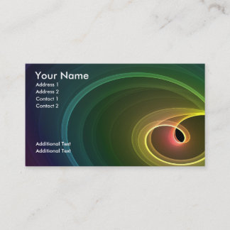Rainbow colours business card