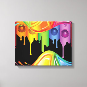 Rainbow Colours Canvas Print