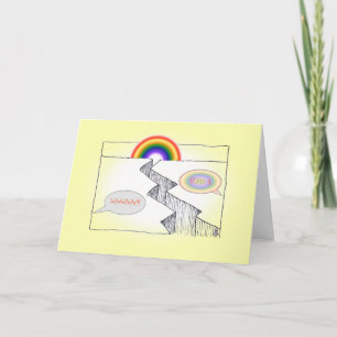 Rainbow Colours CHASM Relationships Greeting Card