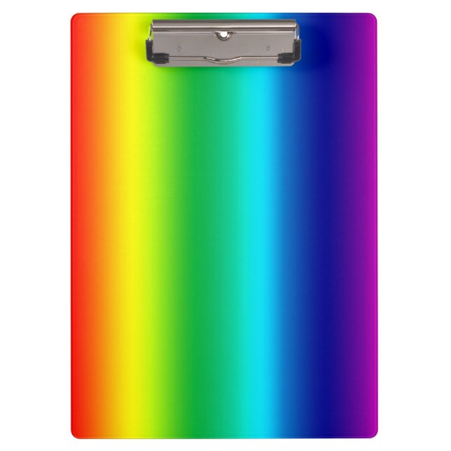 Rainbow Colours Clipboard (Front)