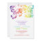 Rainbow colours colourful scroll leaf wedding