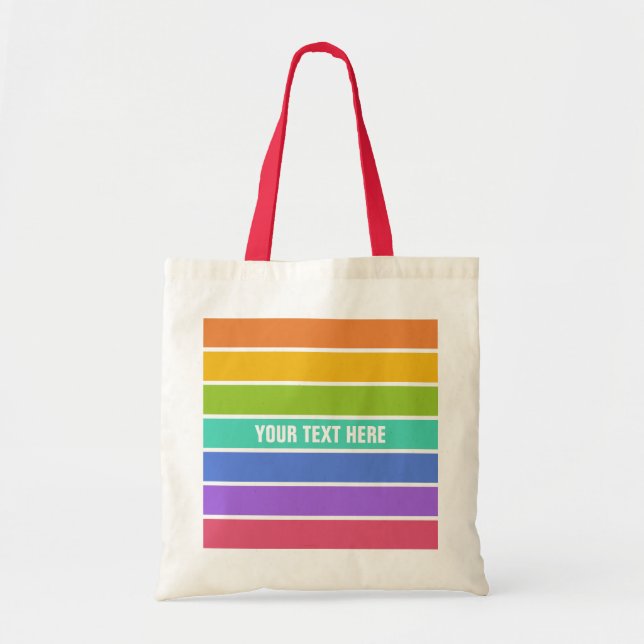 Rainbow Colours custom bags (Front)