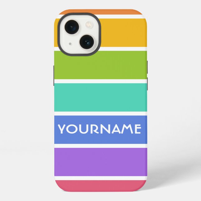 Rainbow Colours custom cases (Back)