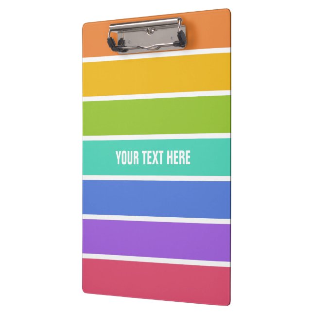 Rainbow Colours custom clipboard (Left)