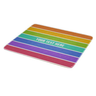 Rainbow Colours custom cutting boards