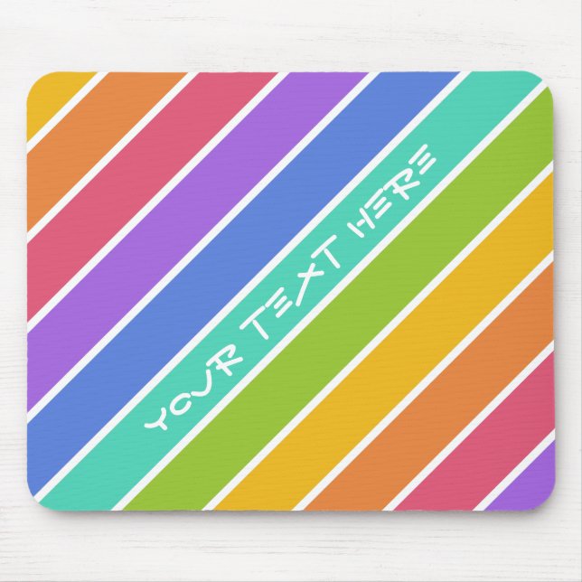 Rainbow Colours custom mousepad (Front)
