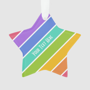Rainbow Colours custom ornaments