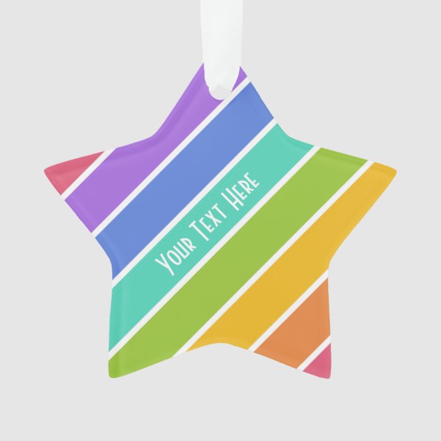 Rainbow Colours custom ornaments (Front)