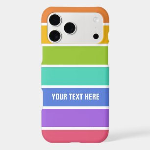 Rainbow Colours custom text phone cases