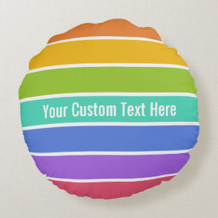 Rainbow Colours custom throw pillow