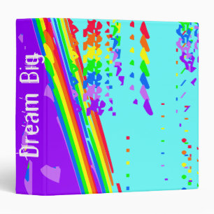 Rainbow Colours Designed Binder