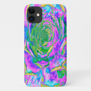 Rainbow Colours Fiesta Succulent Sedum Rosette iPhone 11 Case