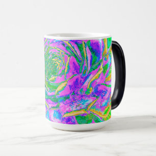 Rainbow Colours Fiesta Succulent Sedum Rosette Magic Mug