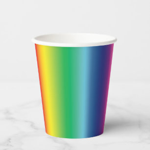 Rainbow colours gay pride lgbtq pattern paper cups
