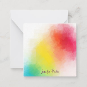 Rainbow Colours Handwritten Monogram Template