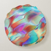 Rainbow colours in virtual pearly rock