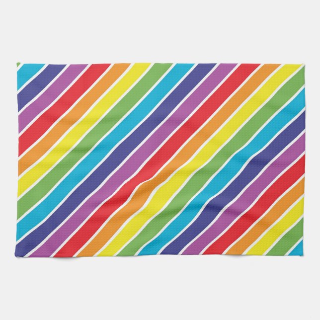 Rainbow colours kitchen towel (Horizontal)