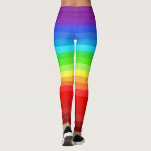 Rainbow Colours Leggings Colourful Modern Design