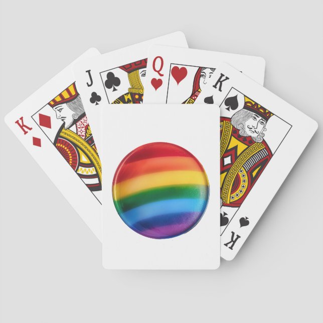 Rainbow Colours  - LGBTQ+ Playing Cards (Back)