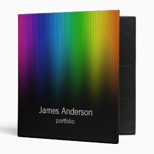 Rainbow Colours Portfolio Binder