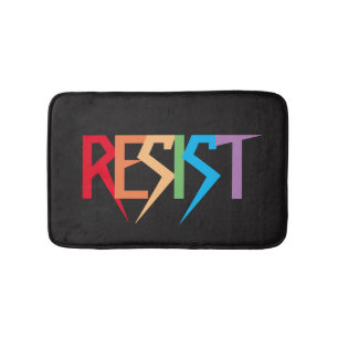 Rainbow Colours Resist Bath Mat