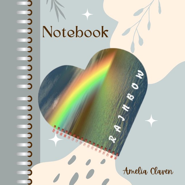 Rainbow Colours Sea Ocean Sparkly Notebook (Creator Uploaded)