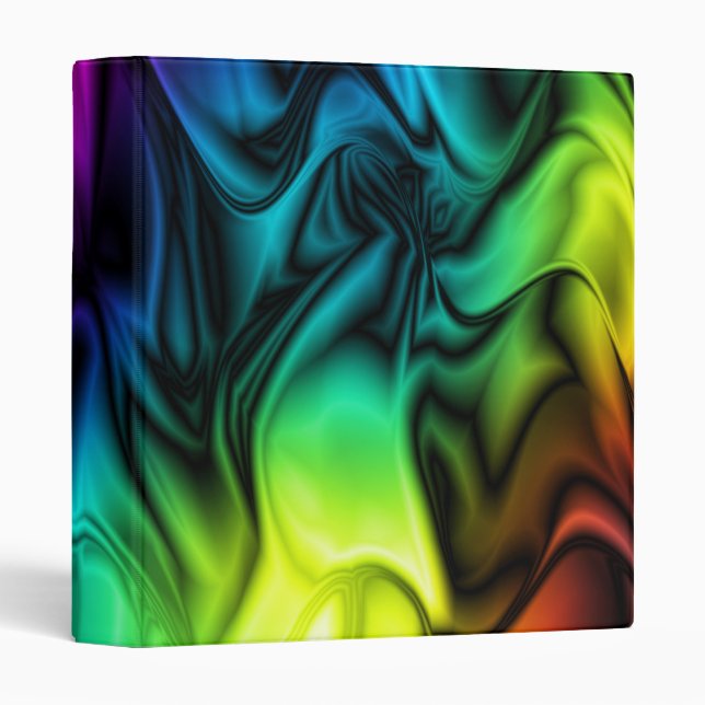 Rainbow Colours Soft Silk Binder (Front/Spine)