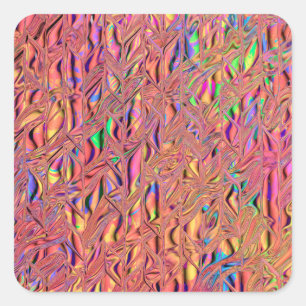 Rainbow Colours Square Sticker