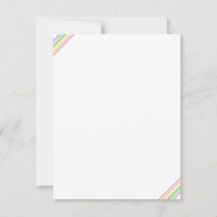 Rainbow Colours Striped Modern Blank Template
