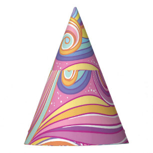 Rainbow Comet: Magical Dreamy Sky. Party Hat